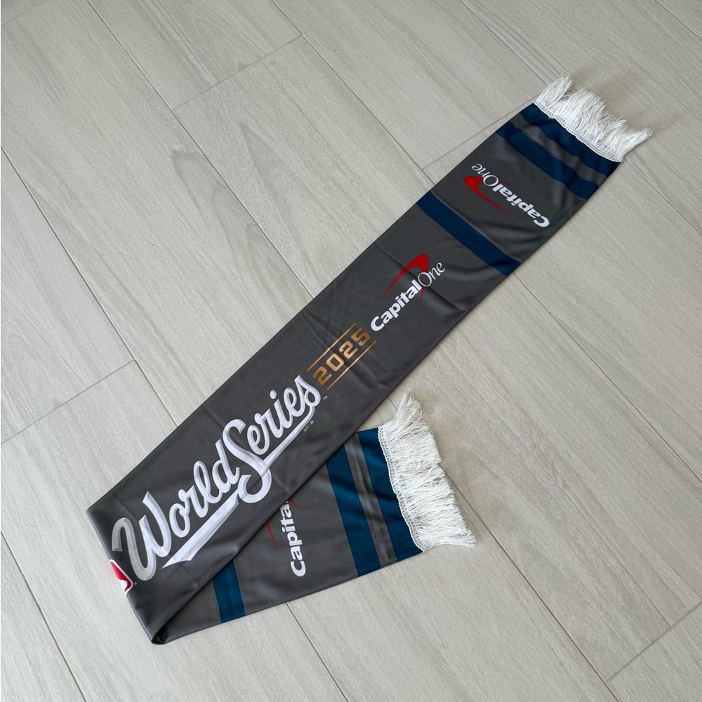 World Series 2025 Dodgers Scarf with Fringe